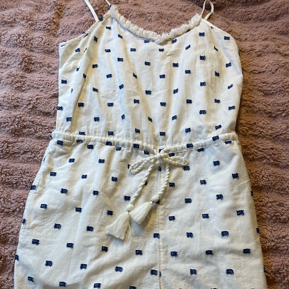 NWOT Aerie Summer Embroidered Romper - Picture 1 of 6